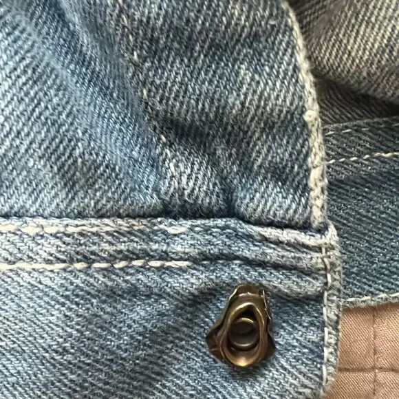 Vintage Harley-Davidson Kids Embroidered Denim Jacket Sz6 Bikercore Streetwear - Picture 8 of 8